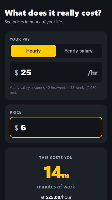 The app Claude built from this prompt
